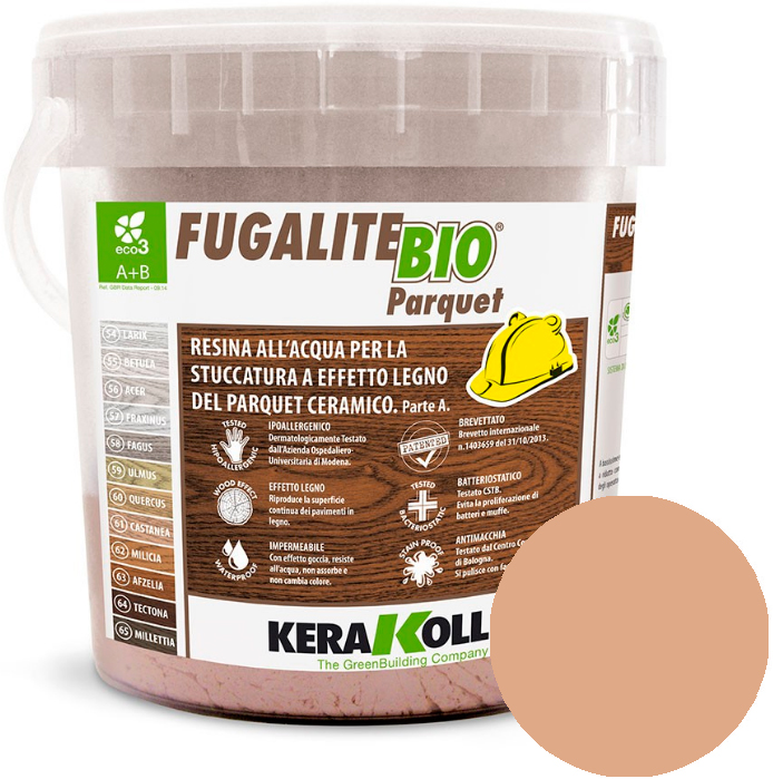 Эпоксидная затирка KeraKoll Fugalite BIO parquet 61 Castanea 3kg гипоаллергенная